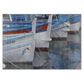 Planche À Découper Bateaux de pêche typiquement provençaux peints en (Devant)