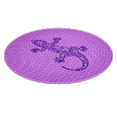 Planche À Découper Batik Tribal Gecko - violet et améthyste violet (Coin)
