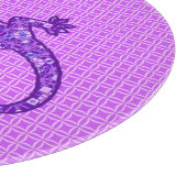 Planche À Découper Batik Tribal Gecko - violet et améthyste violet (Coin)