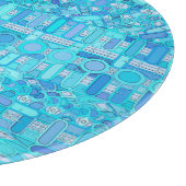 Planche À Découper Batik tribal - nuances de bleu (Coin)