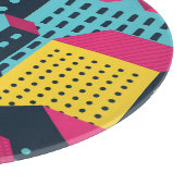 Planche À Découper Bâtiments Abstraits Ville Paysage Vintage (Coin)