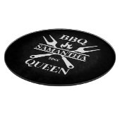Planche À Découper BBQ Funny Barbecue personnalisé Queen Apron Cuttin (Coin)