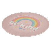 Planche À Découper Be Kind – Rainbow Pastel Positivity (Coin)