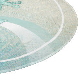 Planche À Découper Beach House Ancre nautique et corde Aqua ID623 (Coin)