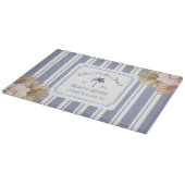 Planche À Découper Beach House Blue Stripes Côte Boho Ferme (Coin)