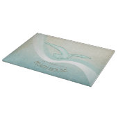 Planche À Découper Beach House Seagull Aqua Blue ID623 (Coin)