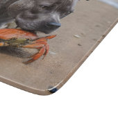 Planche À Découper "Beachside Pals : A Staffy and its Crab Companion" (Coin)