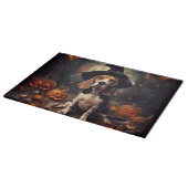 Planche À Découper Beagle Citrouille Halloween effroi (Coin)