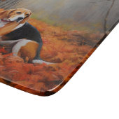 Planche À Découper Beagle en automne Leaves automne Inspire (Coin)
