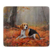 Planche À Découper Beagle en automne Leaves automne Inspire (Devant)