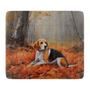 Planche À Découper Beagle en automne Leaves automne Inspire