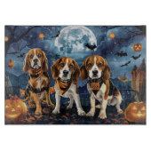 Planche À Découper Beagle Halloween Éffrayant (Devant)