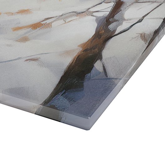 Planche À Découper Beagle Laisser Neige Noël (Coin)