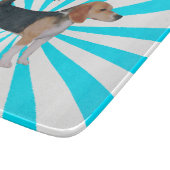 Planche À Découper Beagle sur le soleil de turquoise (Coin)