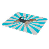 Planche À Découper Beagle sur le soleil de turquoise (Coin)