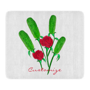 Planche À Découper Beau bouquet de Pickle avec Roses Thunder_Cove