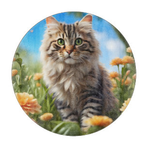 Planche À Découper Beau chats beau jardin