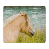 Planche À Découper Beau Cheval du Fjord (Devant)