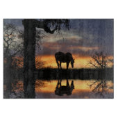 Planche À Découper Beau Cheval et Eau (Devant)