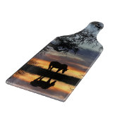 Planche À Découper Beau cheval et étang (Coin)