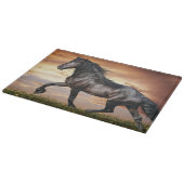 Planche À Découper Beau Cheval Noir (Coin)