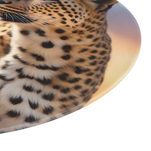 Planche À Découper Beau léopard (Coin)