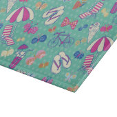 Planche À Découper Beau motif avec des éléments d'été (Coin)