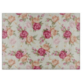 Planche À Découper Beau motif de pivoine de couleur sur le vert (Devant)