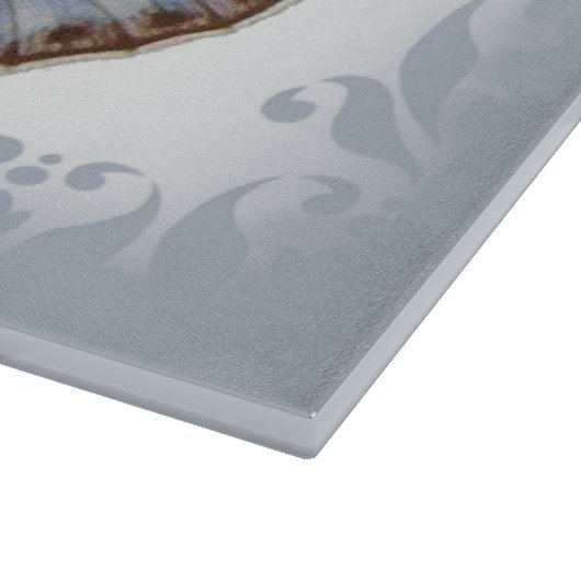 Planche À Découper Beau Papillon Bleu (Coin)