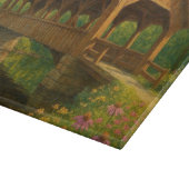 Planche À Découper Beau pont couvert d'été art (Coin)