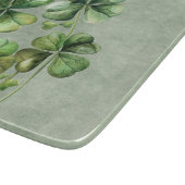 Planche À Découper Beau Shamrock d'aquarelle verte (Coin)