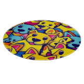 Planche À Découper Beaucoup de chiens jaunes heureux chiens (Coin)