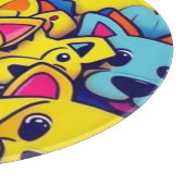 Planche À Découper Beaucoup de chiens jaunes heureux chiens (Coin)