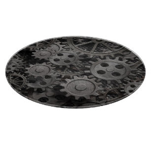 Planche À Découper Beaucoup de vieilles vitesses en métal ou pièces