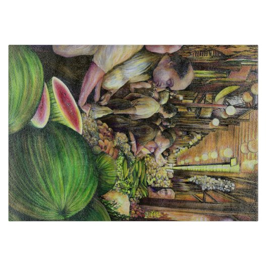 Planche À Découper Beaucoup d'hommes, beaucoup de melons, Budapest (Devant)