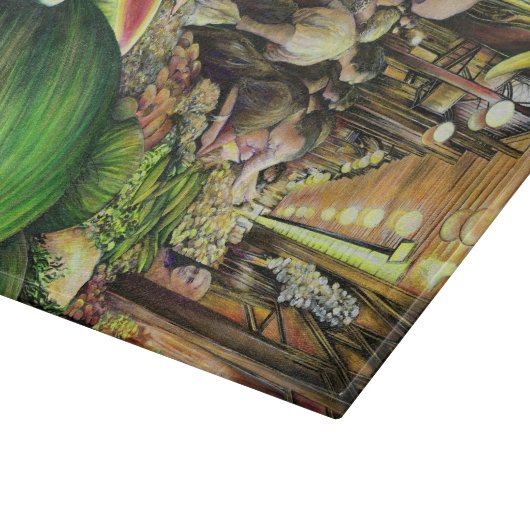 Planche À Découper Beaucoup d'hommes, beaucoup de melons, Budapest (Coin)