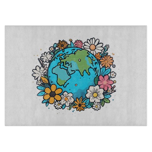 Planche À Découper Beauté de la Terre (Devant)