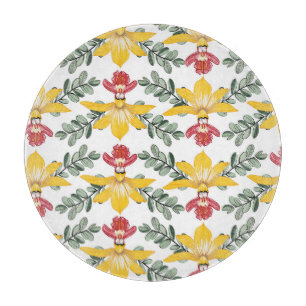 Planche À Découper Beauté de l'orchidée : motif floral Elégance.