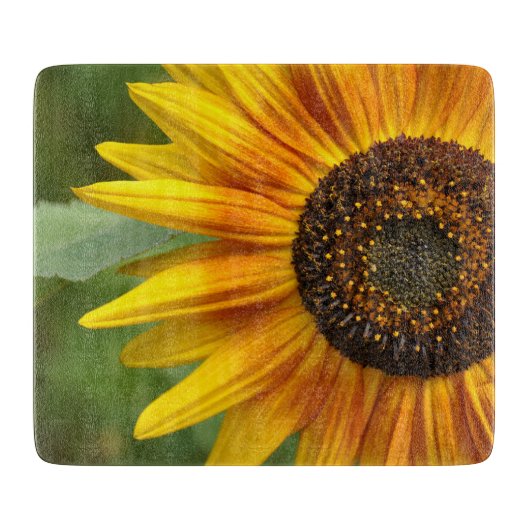 Planche À Découper Beauté des tournesols (Devant)