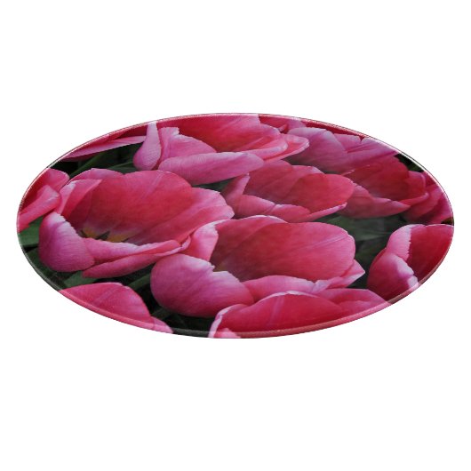 Planche À Découper Beauté des tulipes roses (Coin)