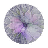 Planche À Découper Beauté étonnante Fleur d'art Abstrait fractal mode (Devant)