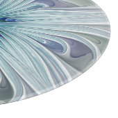 Planche À Découper Beauté florale Abstraite moderne Blue Pastel Flowe (Coin)