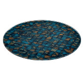 Planche À Découper Beautiful Patchwork "Look" in Dark Teal (Coin)