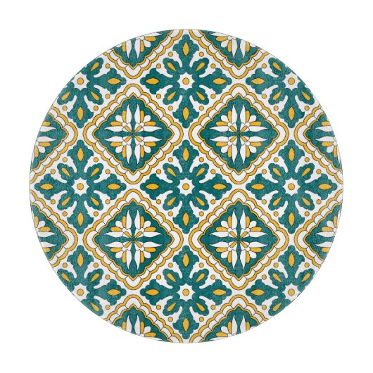 Planche À Découper 💛 💚 Beaux carreaux marocains (Devant)