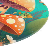 Planche À Découper Beaux champignons mignons (Coin)