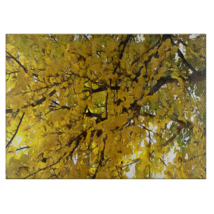 Planche À Découper Beaux Feuille d'automne Vibes Art Abstrait