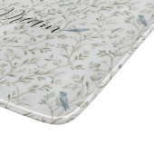 Planche À Découper Beaux Oiseaux Bleus Rêvent (Coin)