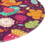 Planche À Découper Beaux oiseaux, fleurs, affiche artistique (Coin)