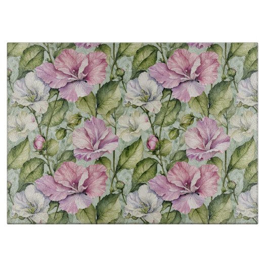 Planche À Découper Beaux pois doux sur la menthe (Devant)