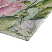 Planche À Découper Beaux pois doux sur la menthe (Coin)